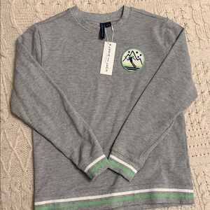 Boy Janie and Jack Gray shirt  with Mountain Patch size 8  New with Tag